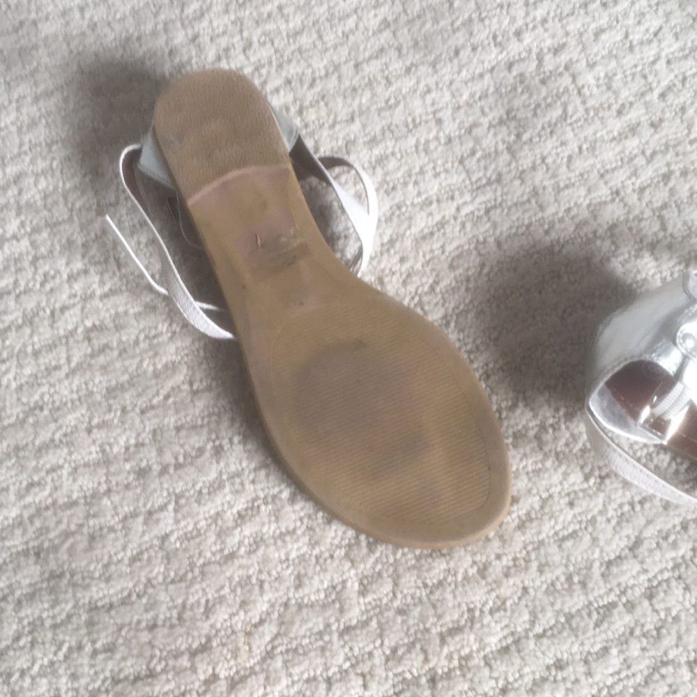 Jules & Jam White Leather Sandals - Excellent Condition! - Picture 5 of 6
